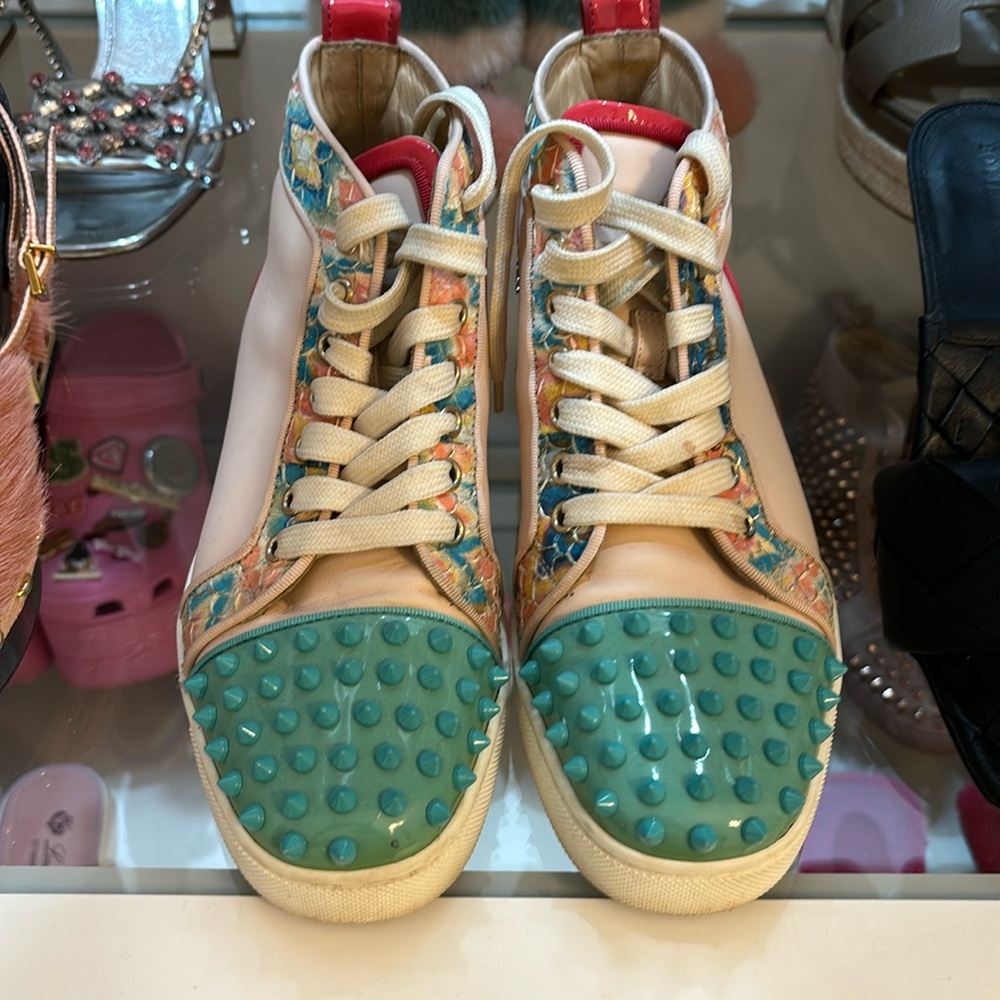 Christian Louboutinspike toe sneakers